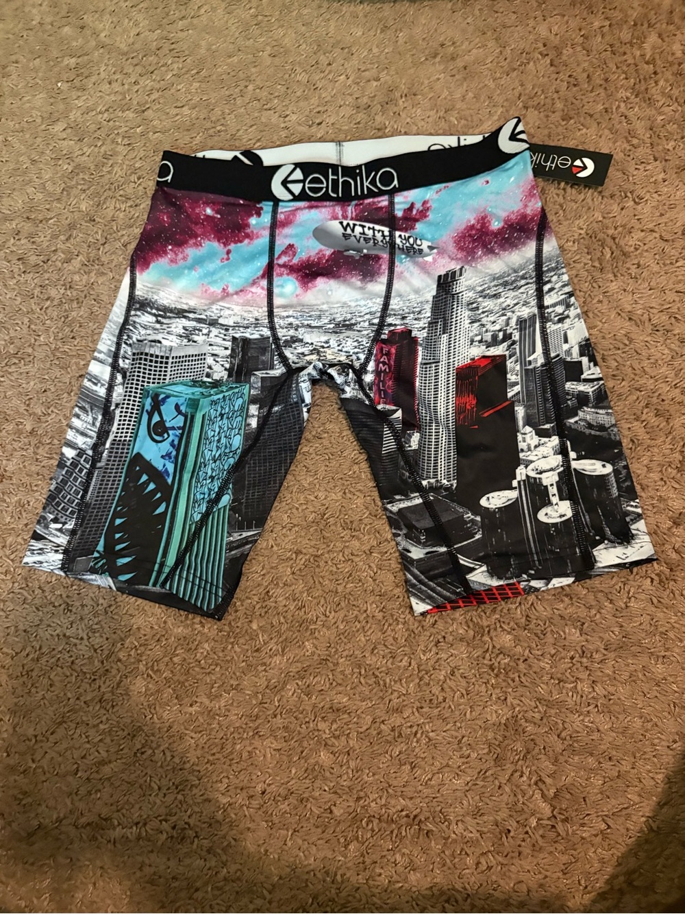 Ethika Men's Multicolor Graphic Performance Shorts